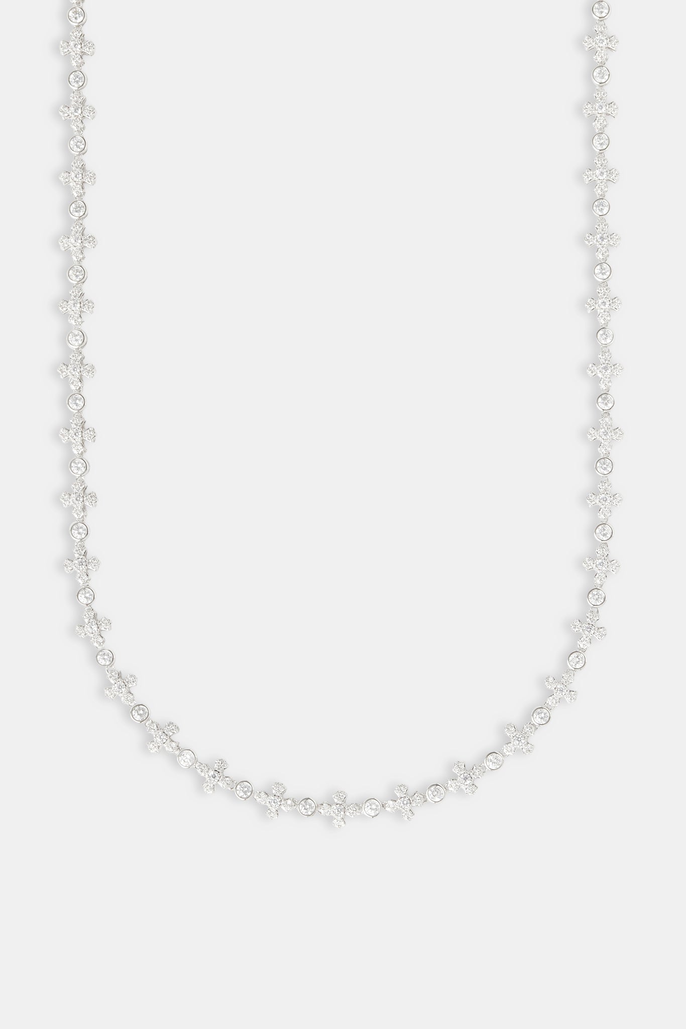 Eiskreuz & Edelsteinkette - 6mm